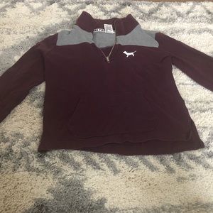 Victoria Secret (PINK) quarter zip sweatshirt
